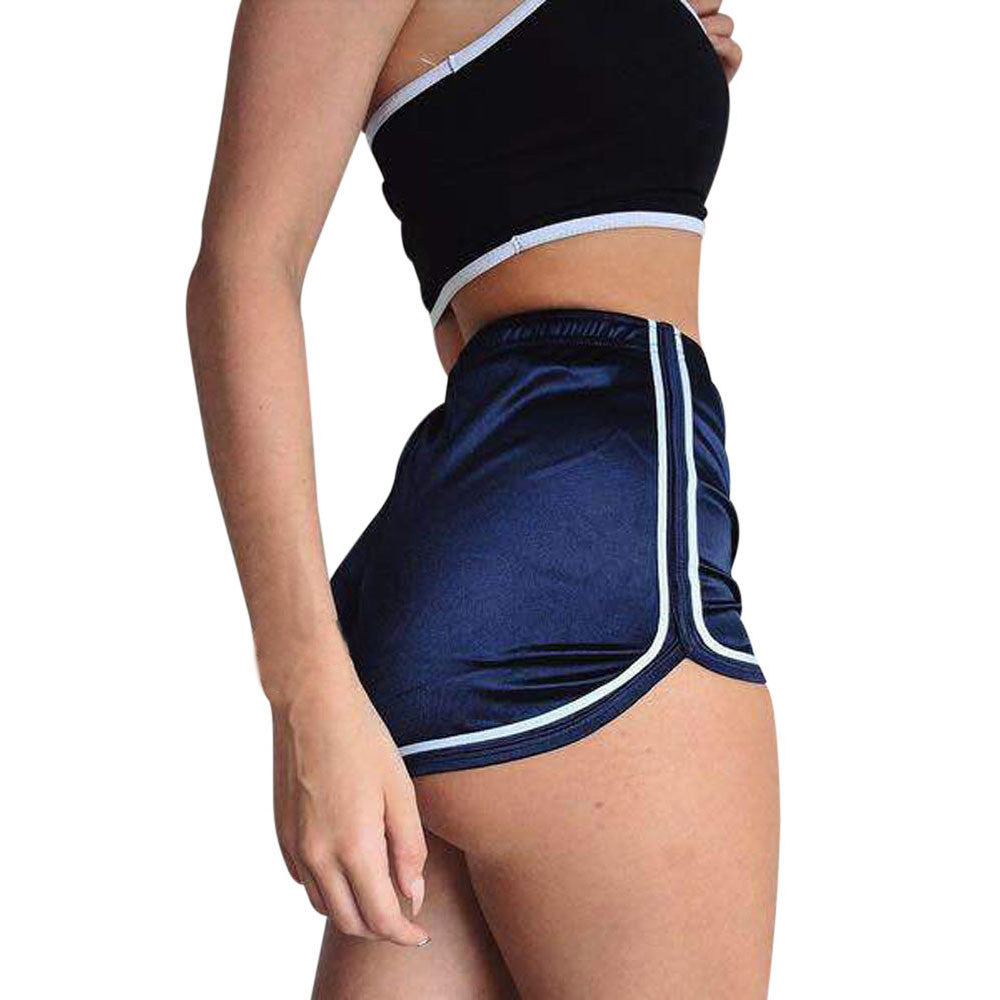 Summer high waist sports shorts